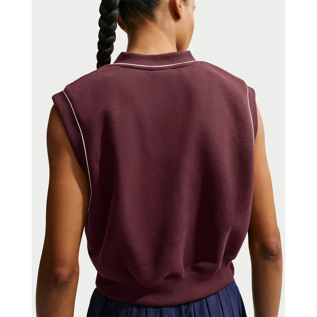 Nike Women's Court Fleece Vest - Mystic Dates