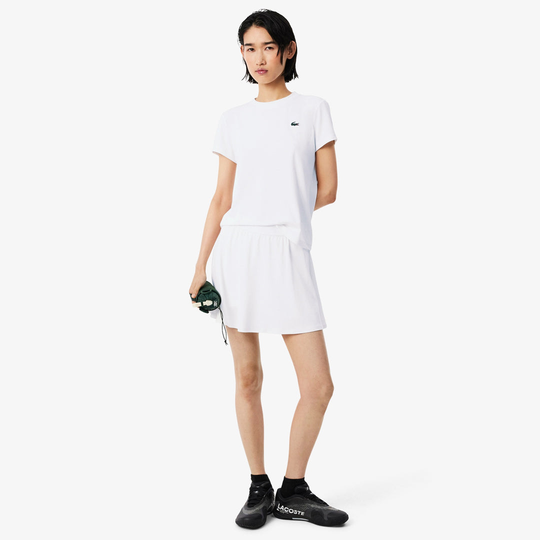 Lacoste Women's Ultra Dry Stretch Pique Skort - White