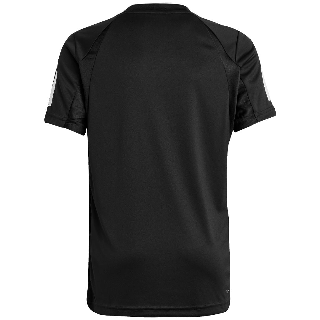 adidas Boys Club 3 Stripe Tee - Black