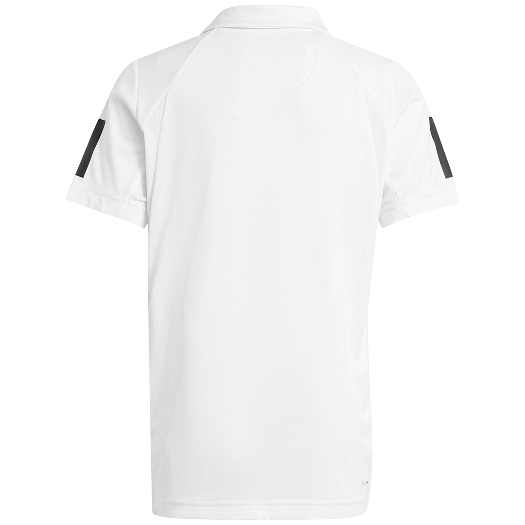 adidas Boys Club 3-Stripe Polo - White