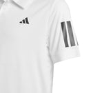 adidas Boys Club 3-Stripe Tee - White