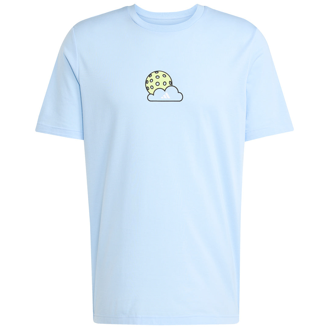 adidas Men's Pickleball Graphic Tee - Glow Blue