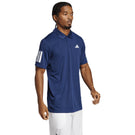 adidas Men's Club 3 Stripe Polo - Dark Blue