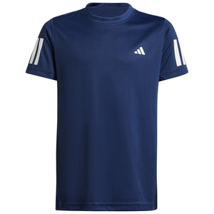 adidas Boys Club 3 Stripe Tee - Dark Blue
