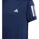 adidas Boys Club 3 Stripe Tee - Dark Blue