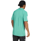 adidas Men's Club 3-Stripe Polo - Powder Teal