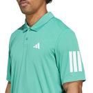 adidas Men's Club 3-Stripe Polo - Powder Teal