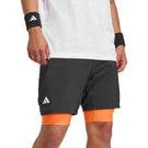 adidas Men's Club 2-In-1 Short - Black/Orange