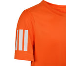adidas Boys Club 3 Stripe Tee - Pure Orange