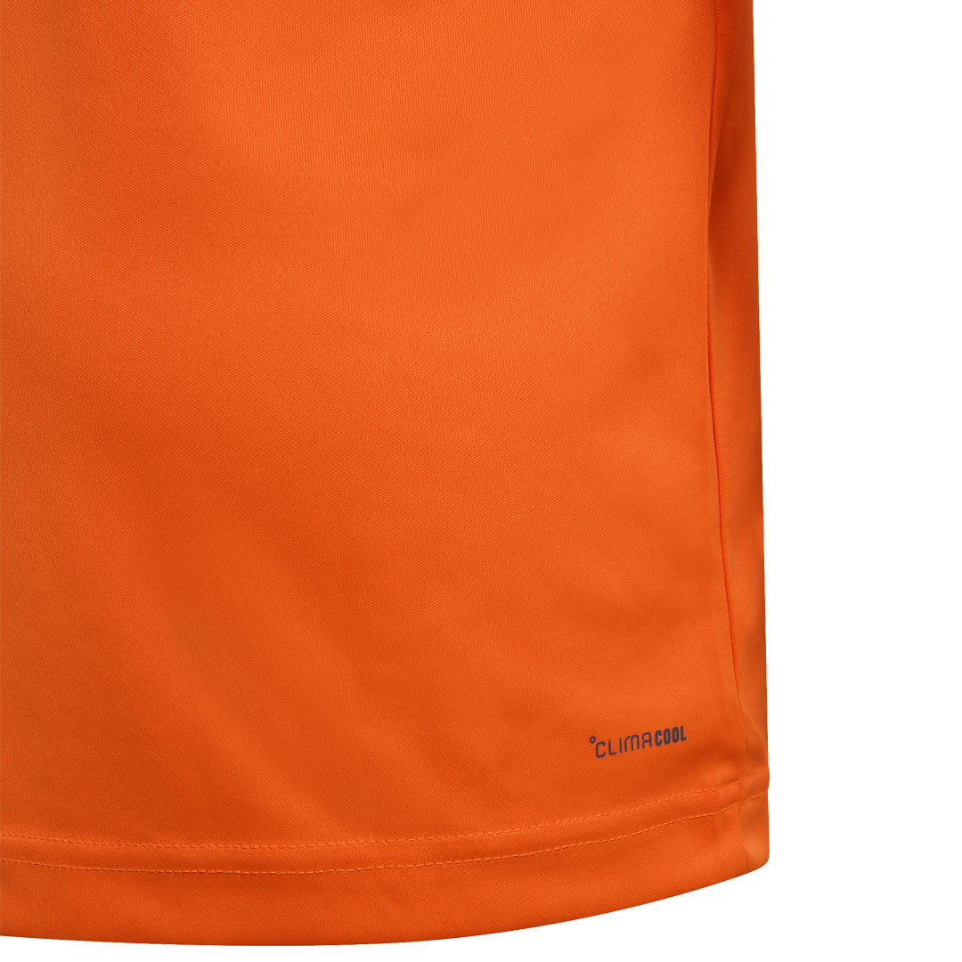 adidas Boys Club 3 Stripe Tee - Pure Orange