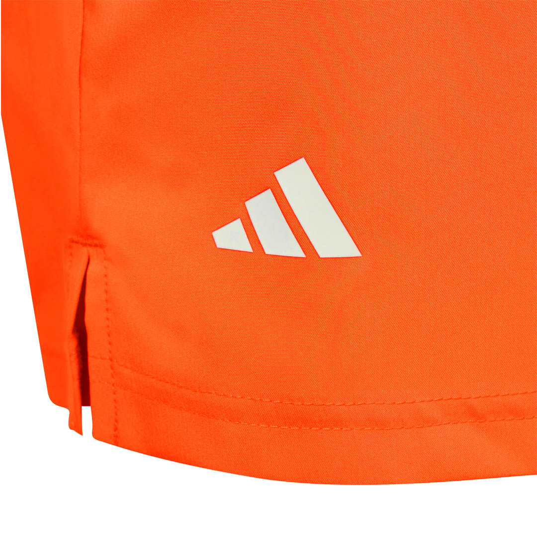 adidas Boy's Club 3 Stripe Short - Pure Orange