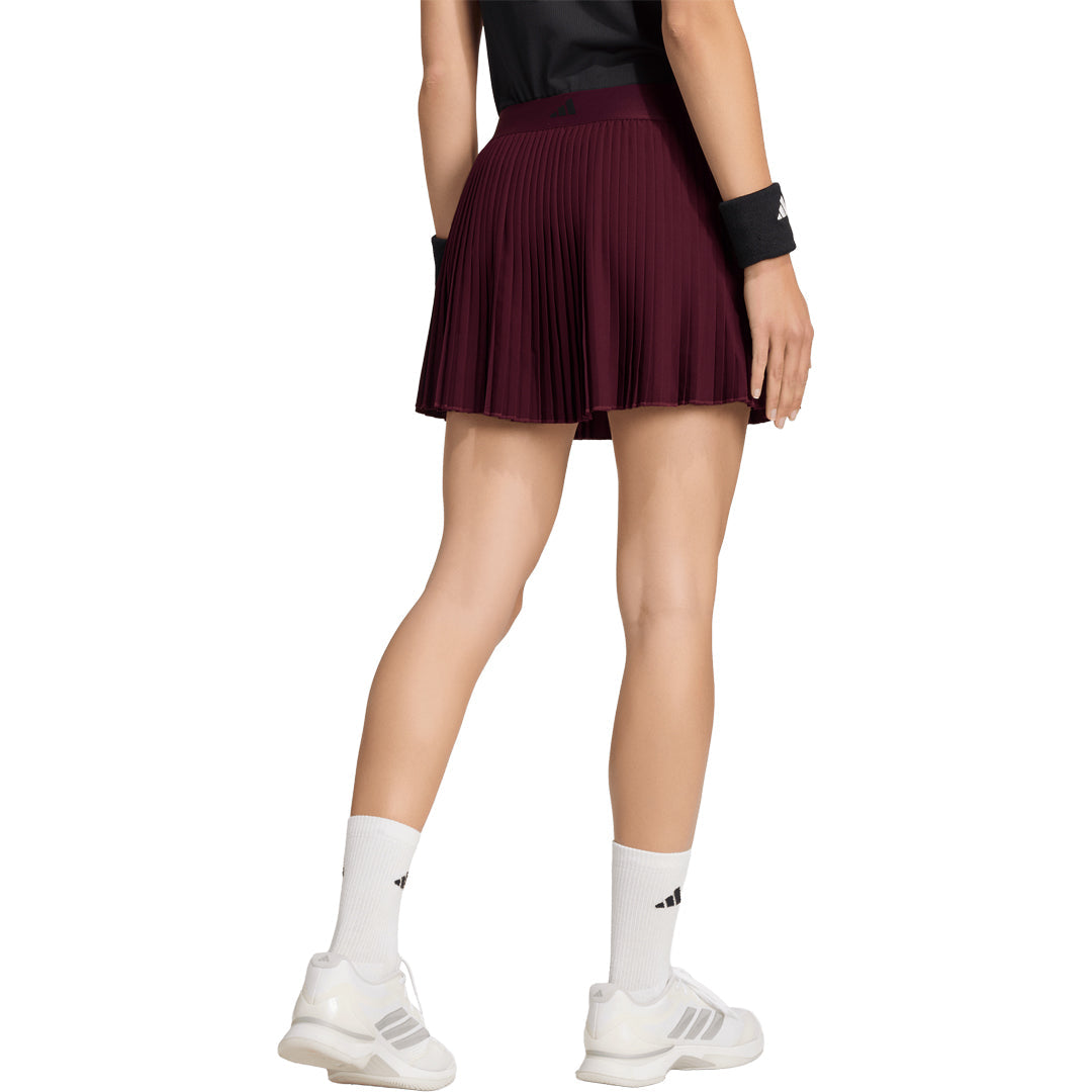 adidas Women's Club Pleated Skort - Maroon