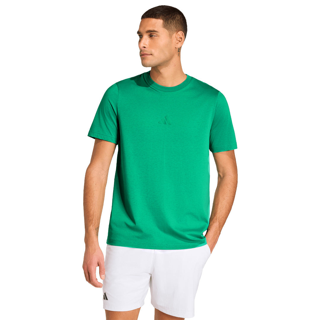 adidas Men's Graphic Tennis Tee - Court Green