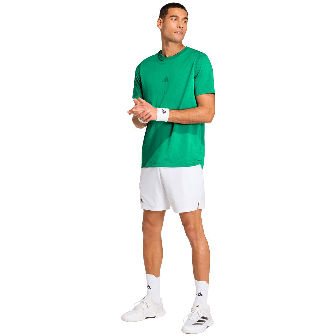 adidas Men's Graphic Tennis Tee - Court Green