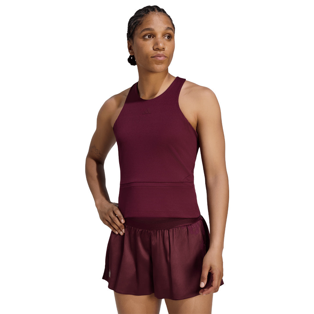 adidas Women's Midi Y-Tank - Maroon