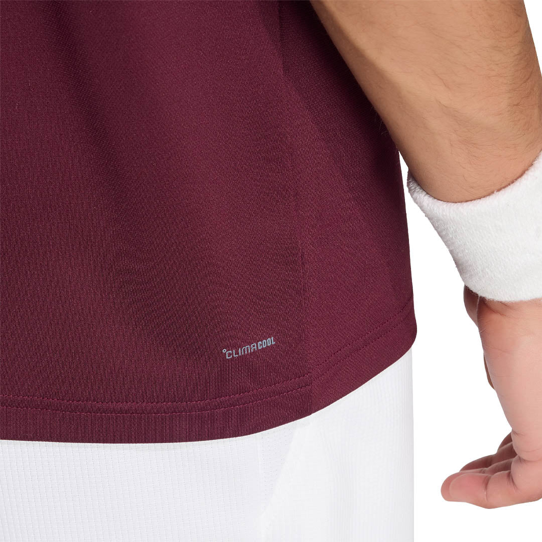 adidas Men's Classics Polo - Maroon