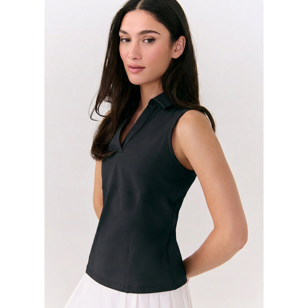 Lole Women's Step Up Sleeveless Polo - Black