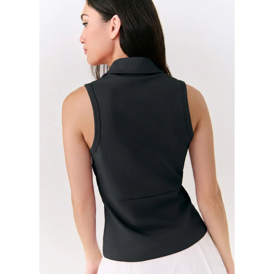 Lole Women's Step Up Sleeveless Polo - Black