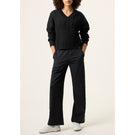 Fila Women's Baseline Chunky V-Neck Sweater - Black