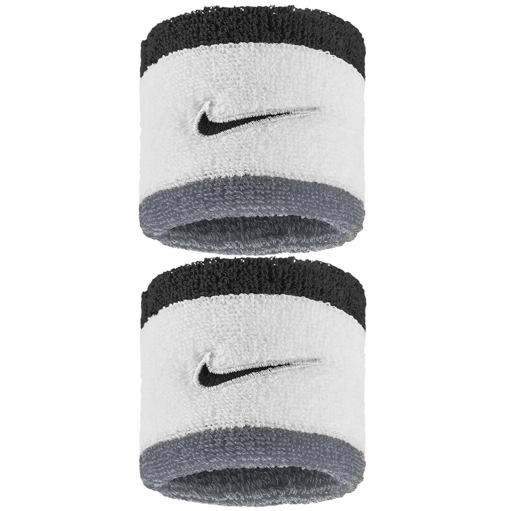 Nike Swoosh Classic Wristband 2 Pack - White/Black