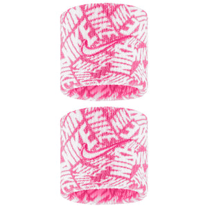 Nike Swoosh Printed Wristband 2 Pack - Playful Pink/White