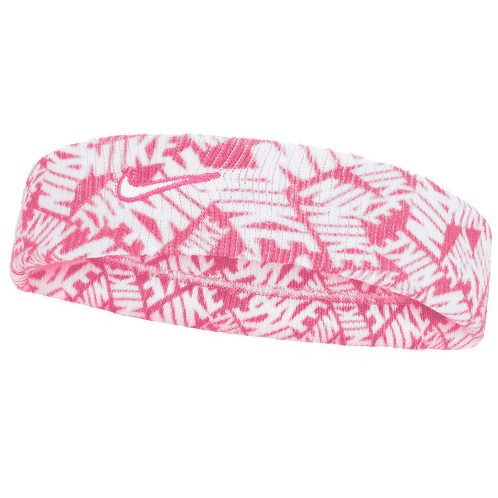 Nike Swoosh Classic Printed Headband - Playful Pink/White