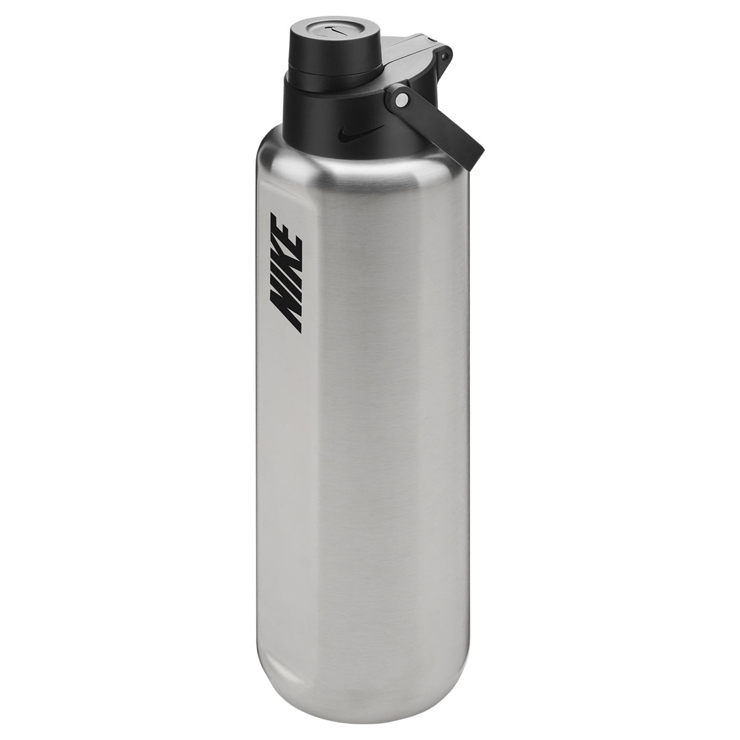 Nike Recharge Chug Stainless Steel Bottle 32oz - Brushed Stainless Steel/Black