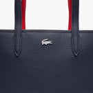 Lacoste Anna Zipped Tote Bag - Marine/Rouge
