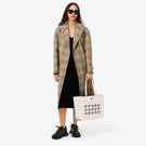 Lacoste Reversible Anna Tennis Net Tote Bag - Cream/Green