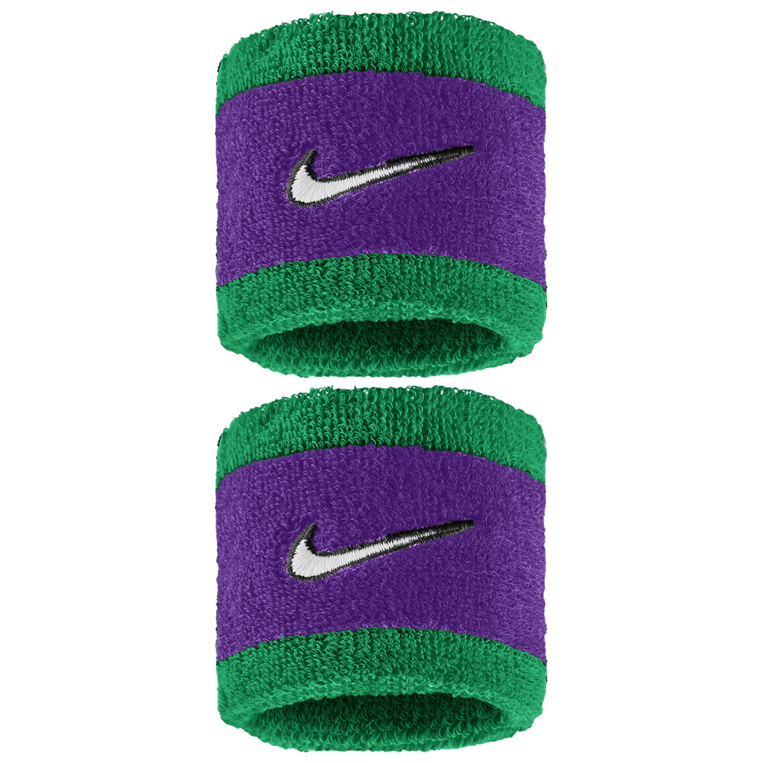 Nike Swoosh Classic Wristband 2 Pack - Clover/Fierce Purple
