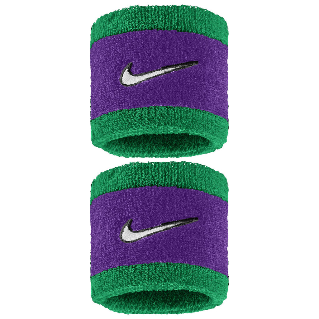 Nike Swoosh Classic Wristband 2 Pack - Clover/Fierce Purple