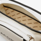 Lacoste Heritage Canvas Shoulder Bag - Natural Noir