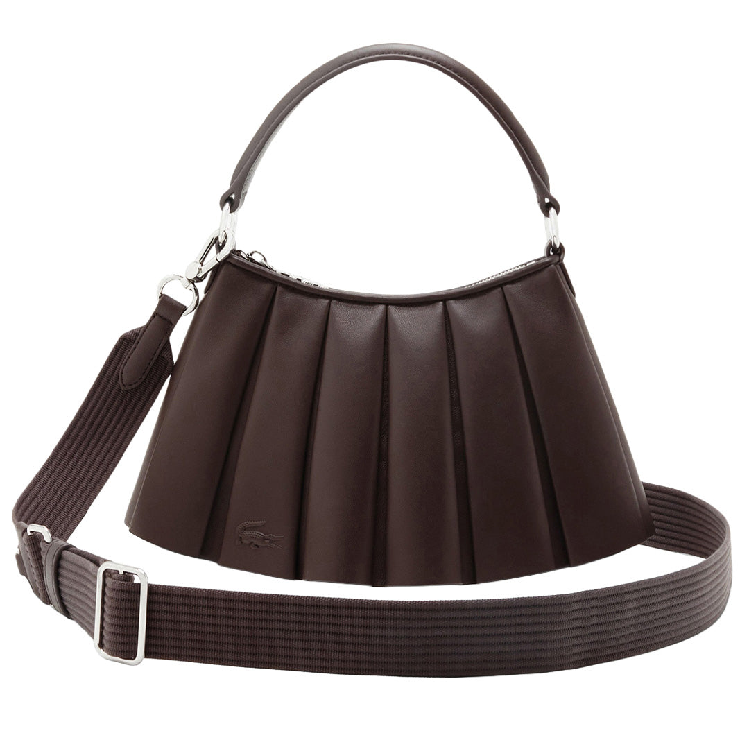 Lacoste Lenglen Leather Purse - Small - Coffee Bean