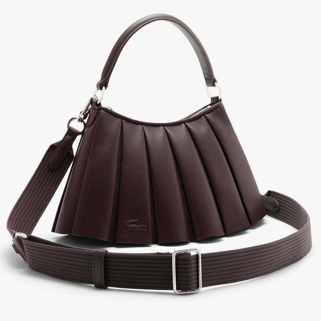 Lacoste Lenglen Leather Purse - Small - Coffee Bean