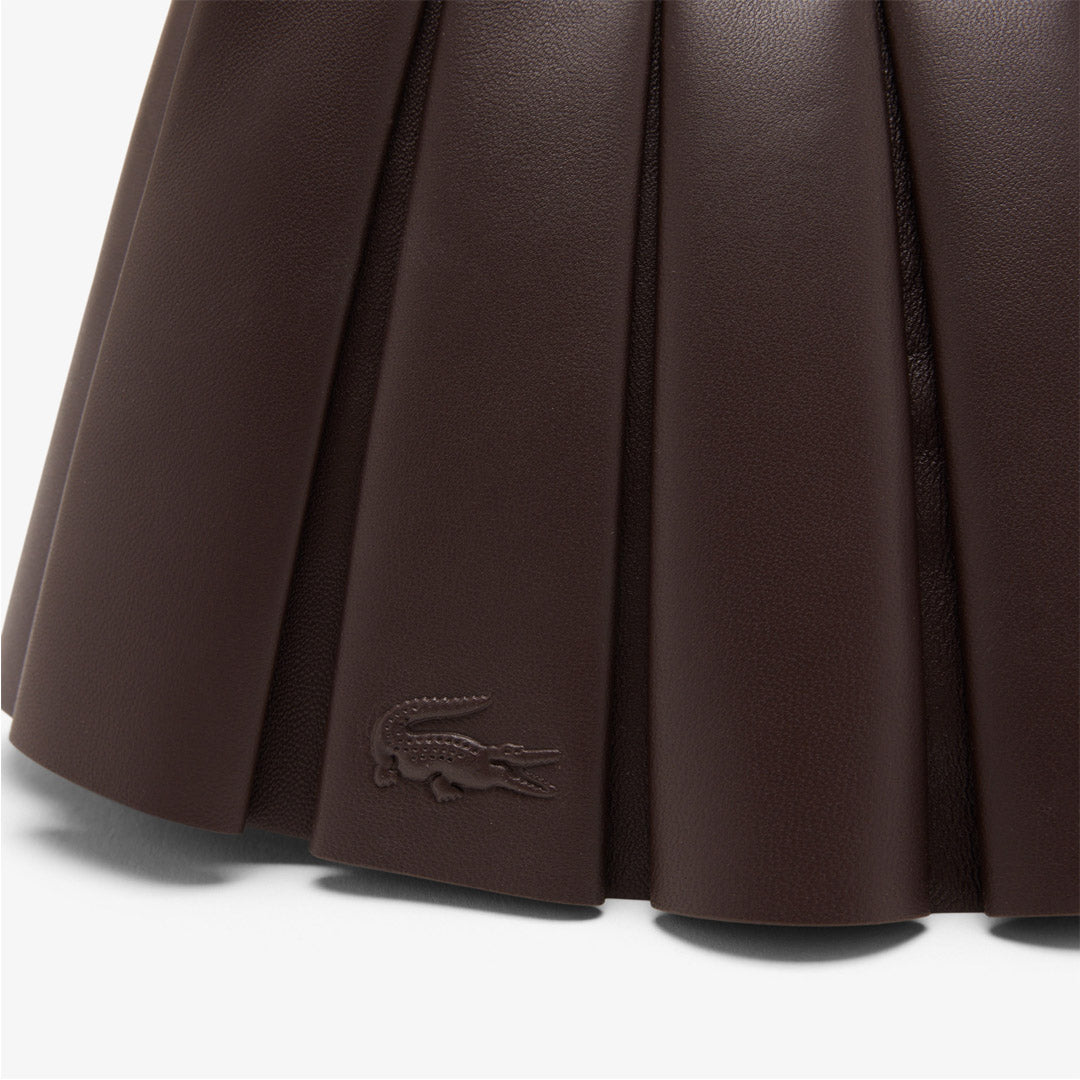 Lacoste Lenglen Leather Purse - Small - Coffee Bean