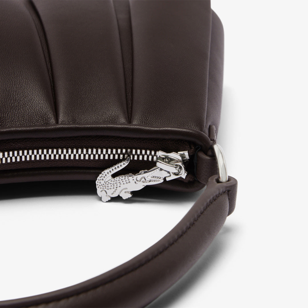 Lacoste Lenglen Leather Purse - Small - Coffee Bean