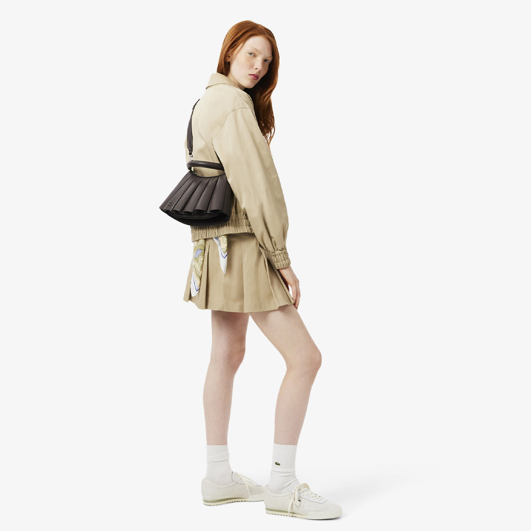 Lacoste Lenglen Leather Purse - Small - Coffee Bean