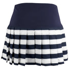Penguin Women's Striped Pleated Skort - Black Iris