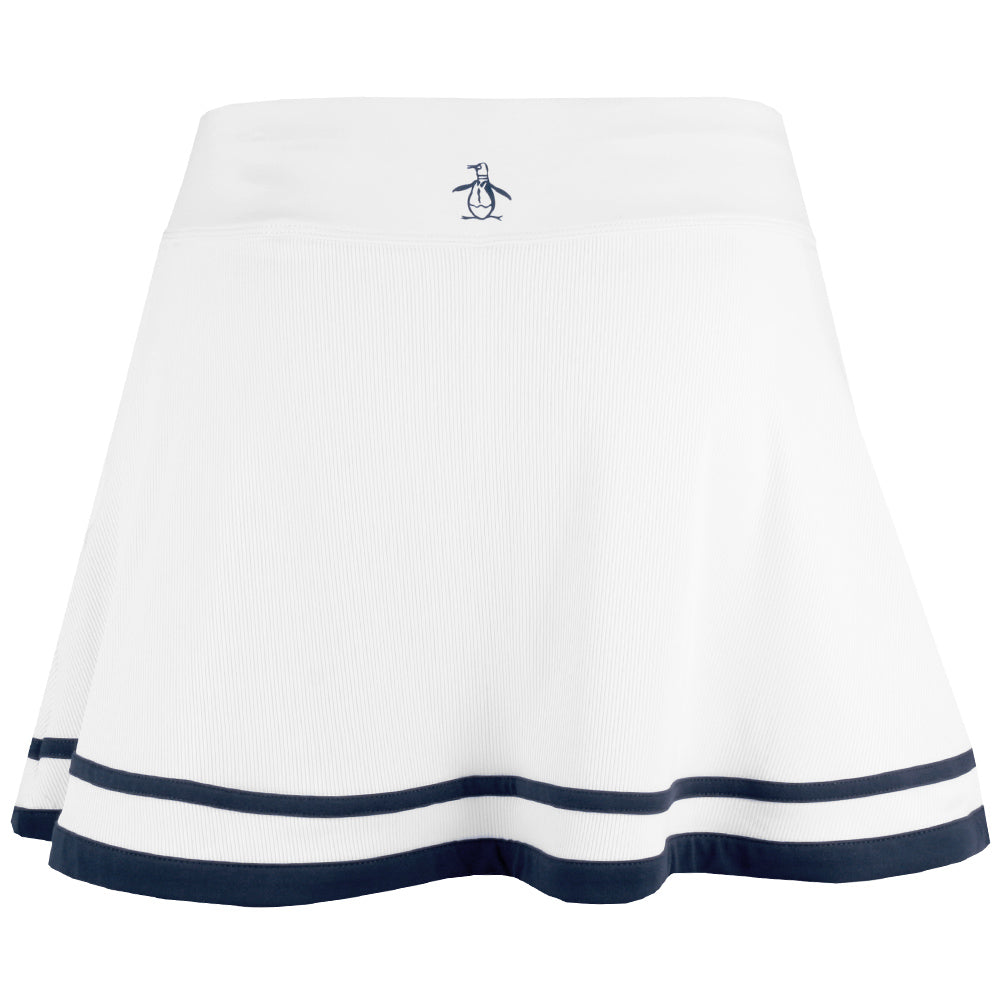 Penguin Women's Ribbed Flounce Skort - Bright White