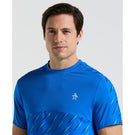 Penguin Men's Performance Ball Block Tee - Electric Blue Lemonade