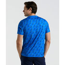 Penguin Men's Performance Ball Block Tee - Electric Blue Lemonade