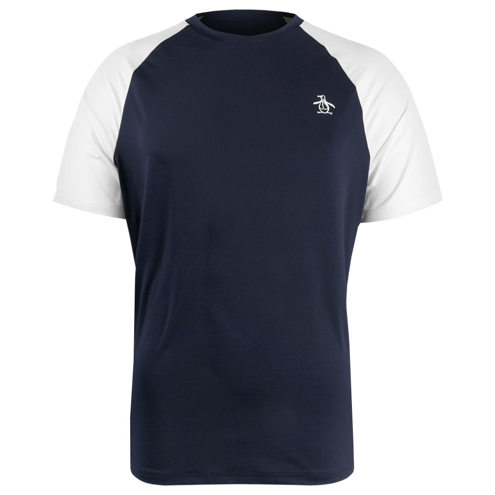 Penguin Men's Essentials Performance Core Blocked Tee - Black Iris