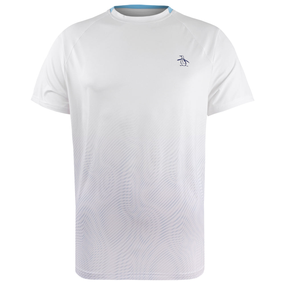 Penguin Men's Performance Ombre Block Tee - Bright White