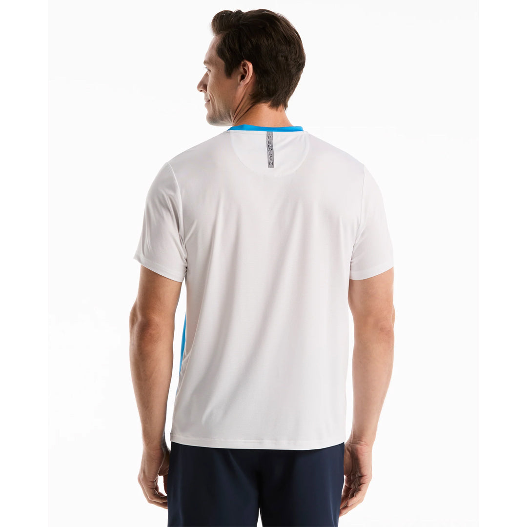 Penguin Men's Vertical Ombre Crew Tee - Malibu Blue