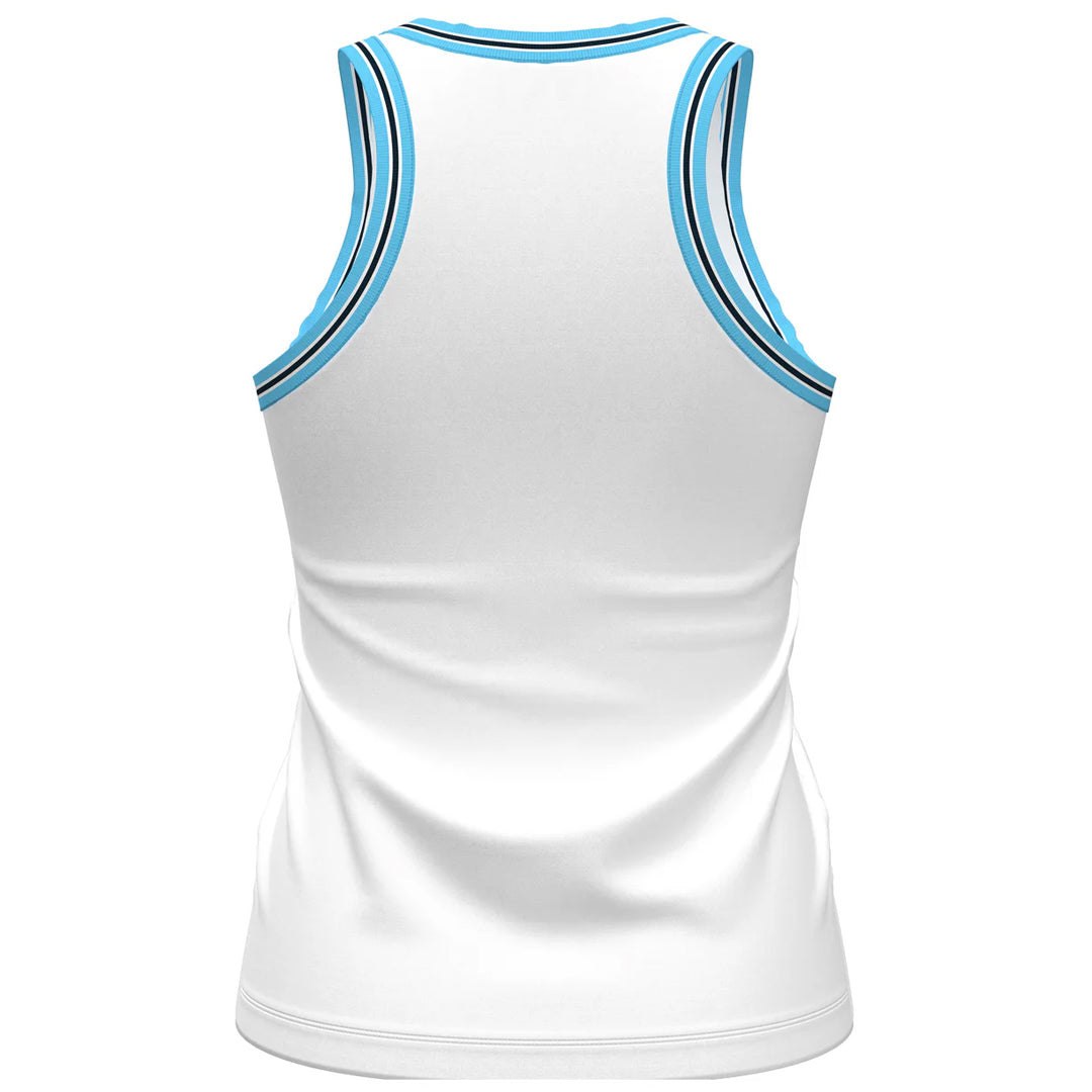 Penguin Women's Contrast Rib Racerback Tank - Bright White