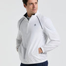 Penguin Men's Tournament 1/4 Zip Pullover - Bright White/Navy