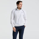 Penguin Men's Tournament 1/4 Zip Pullover - Bright White/Navy