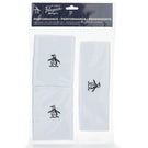 Penguin Wristband and Headband Set - Bright White