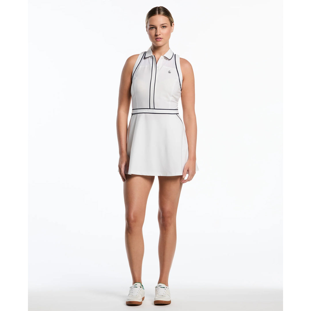 Penguin Women's Veronica Sleeveless Dress - Bright White/Black Iris