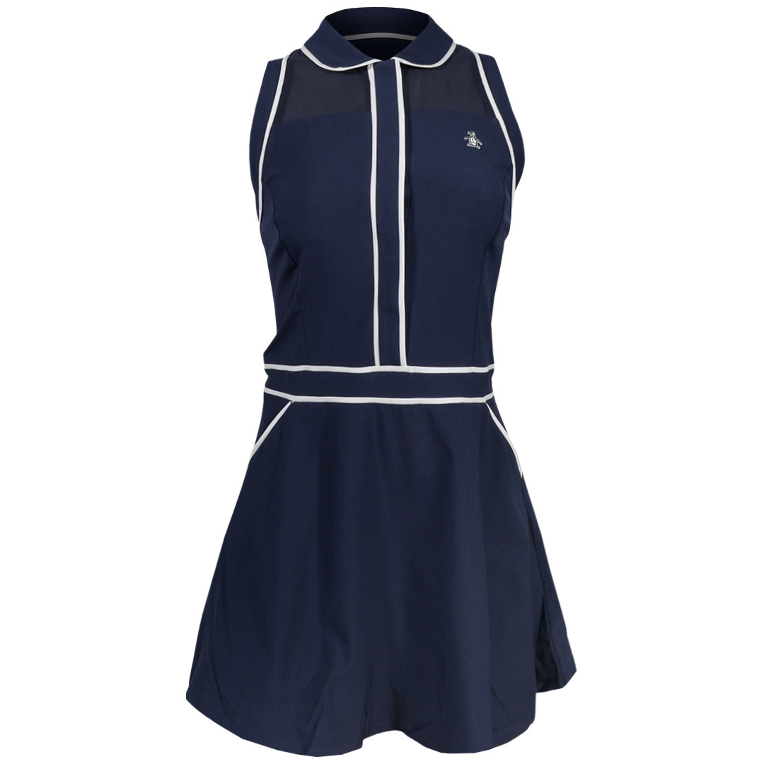 Penguin Women's Veronica Sleeveless Dress - Black Iris/Bright White